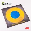 KELIK KS48024 Ukraine Roundel Glory to Defenders - Acrylic 3 mm (240 x 240 mm) (190g) 1/48